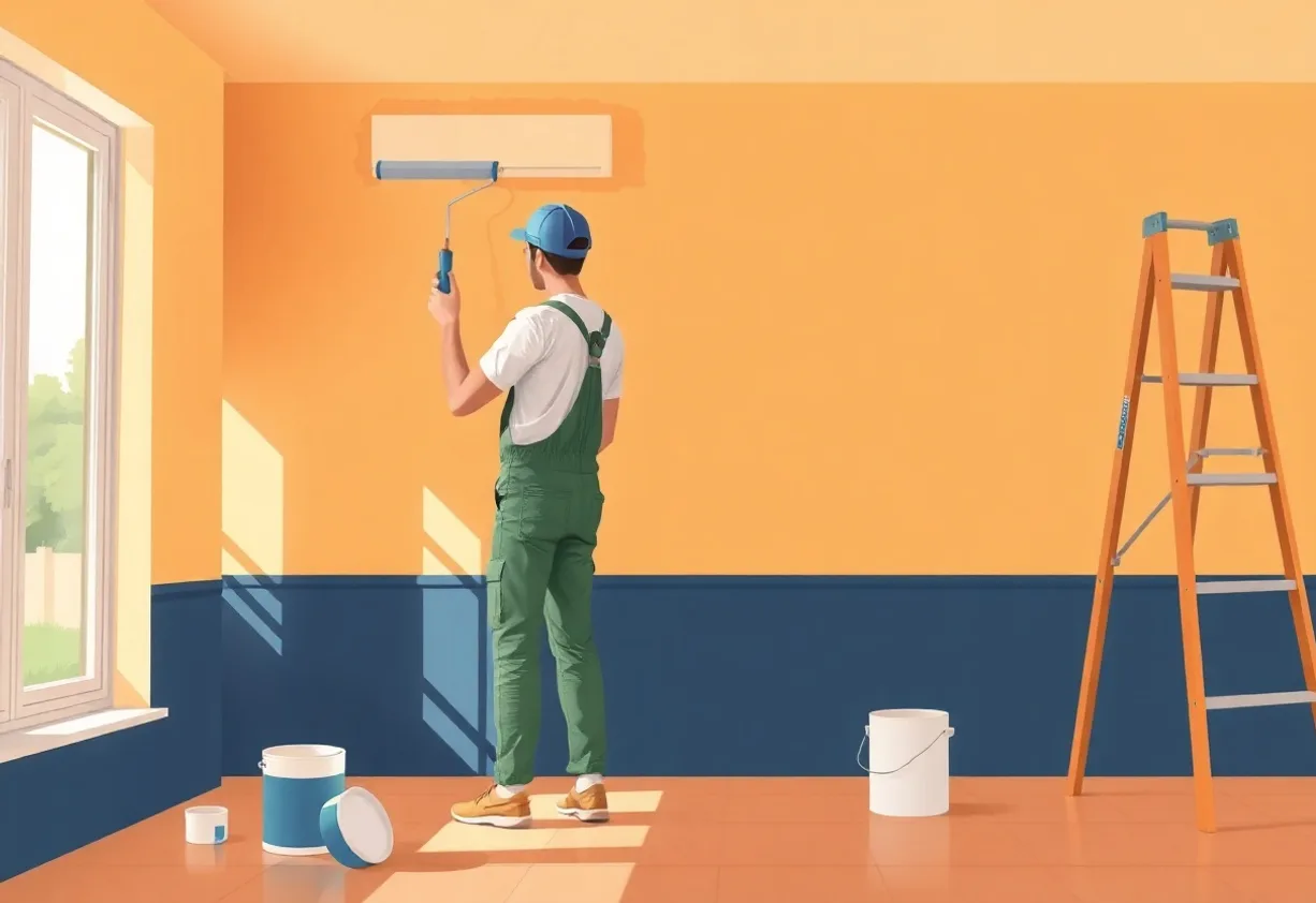 Peintre Urrugne 64122 en intervention sur un chantier
